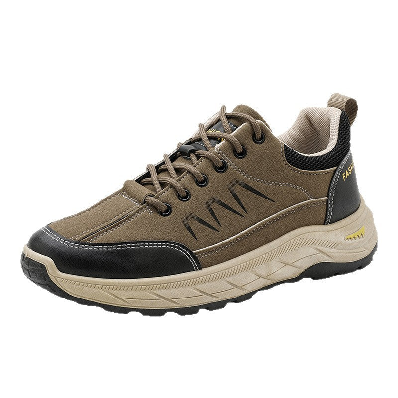 Mens Casual Plus-size Waterproof Thick-soled Sneakers