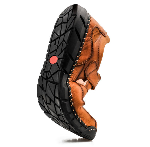 Mens Trendy Large-size Sandals With Velcro And Stitched Detailing