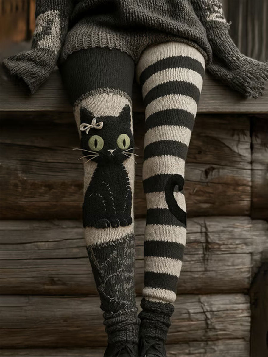 New Retro 3D Digital Print Pattern Women's Sports Yoga Pants