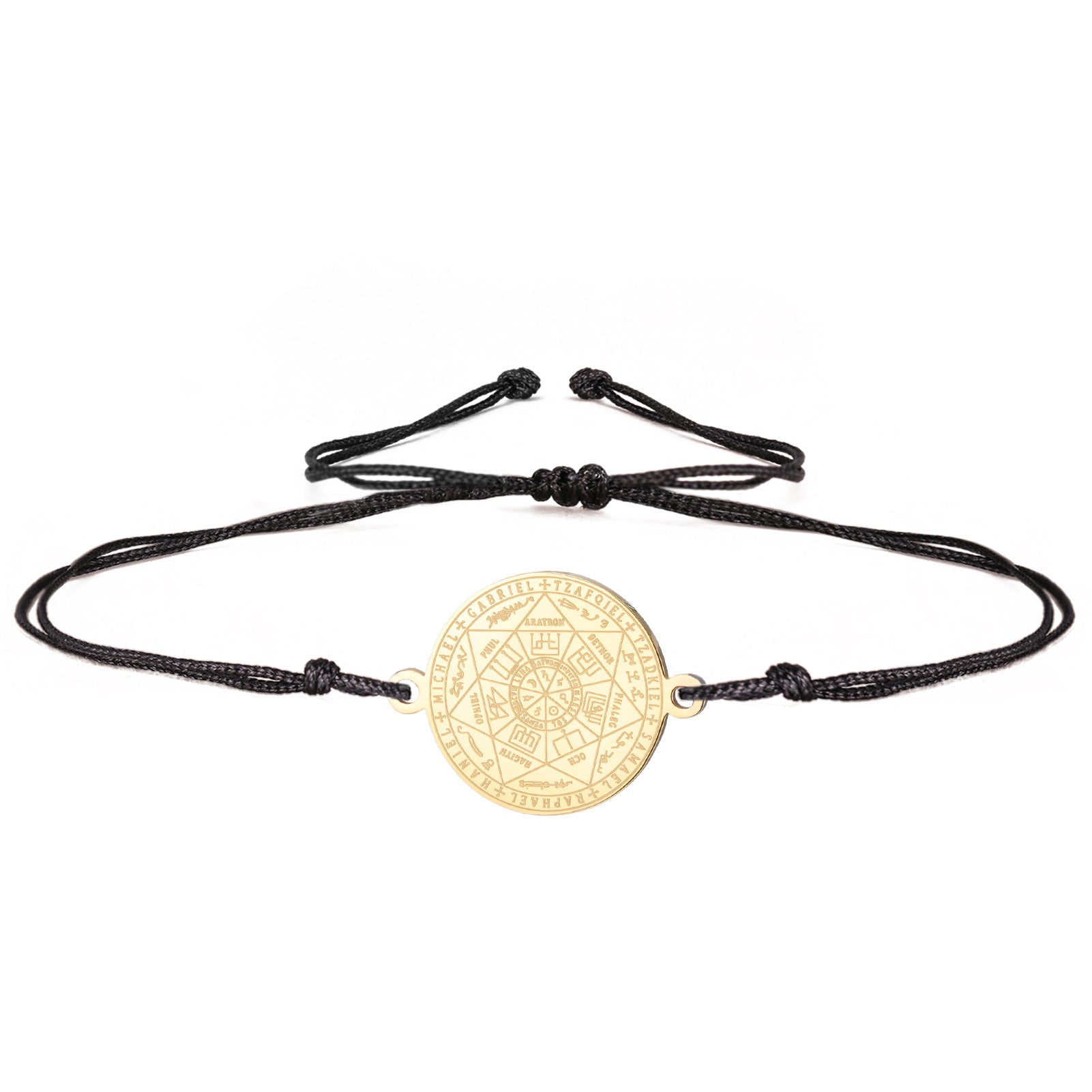 Stainless Steel Seven Archangels Pendant Bracelet