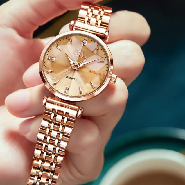 Womens Fashion Rhombus Quartz Watch