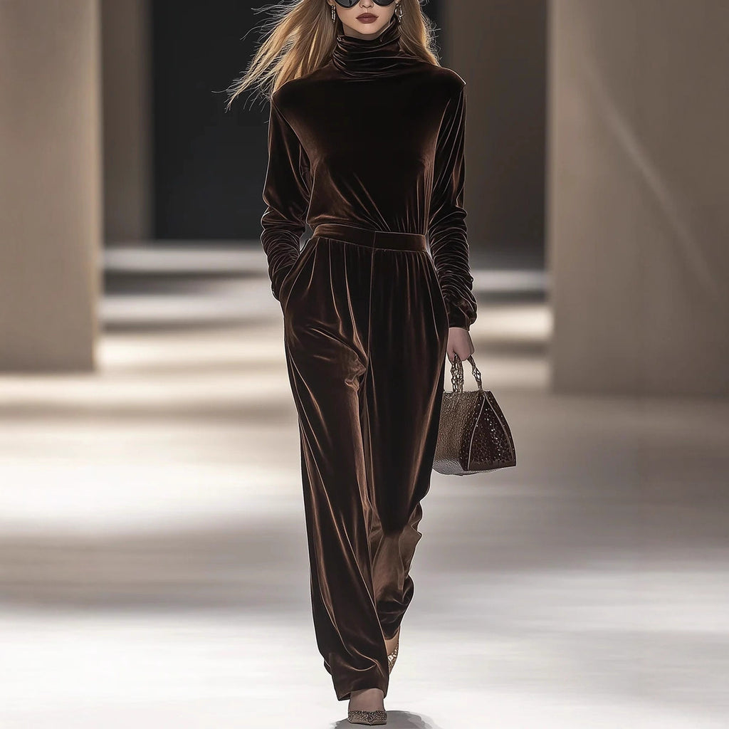 Stylish Minimalist And Relaxed Fit Womens Long Sleeve Set