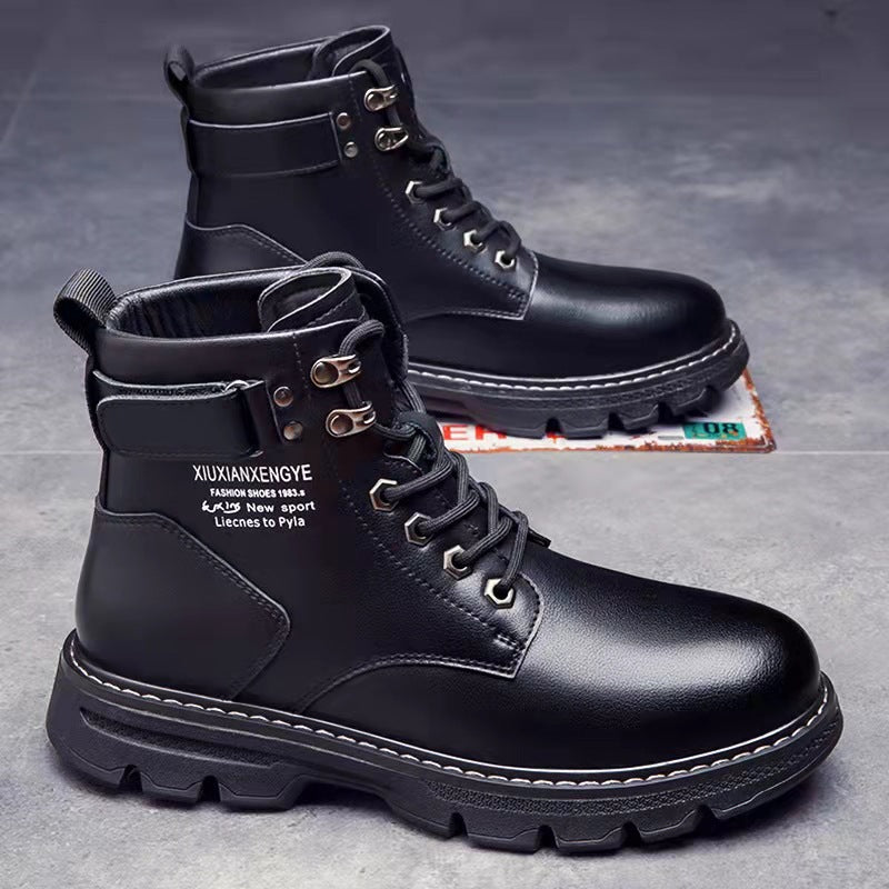 Mens Mid- To High-top Boots In Korean Style