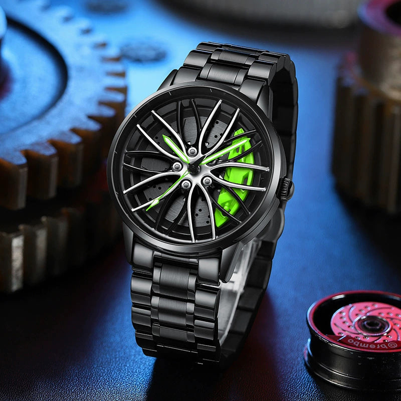 Hollowed-out Hydraulic Mens Quartz Watch