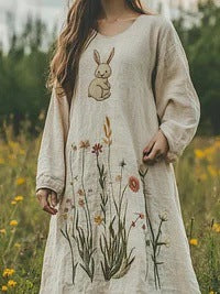 Fashionable Casual Dress With Digital Print