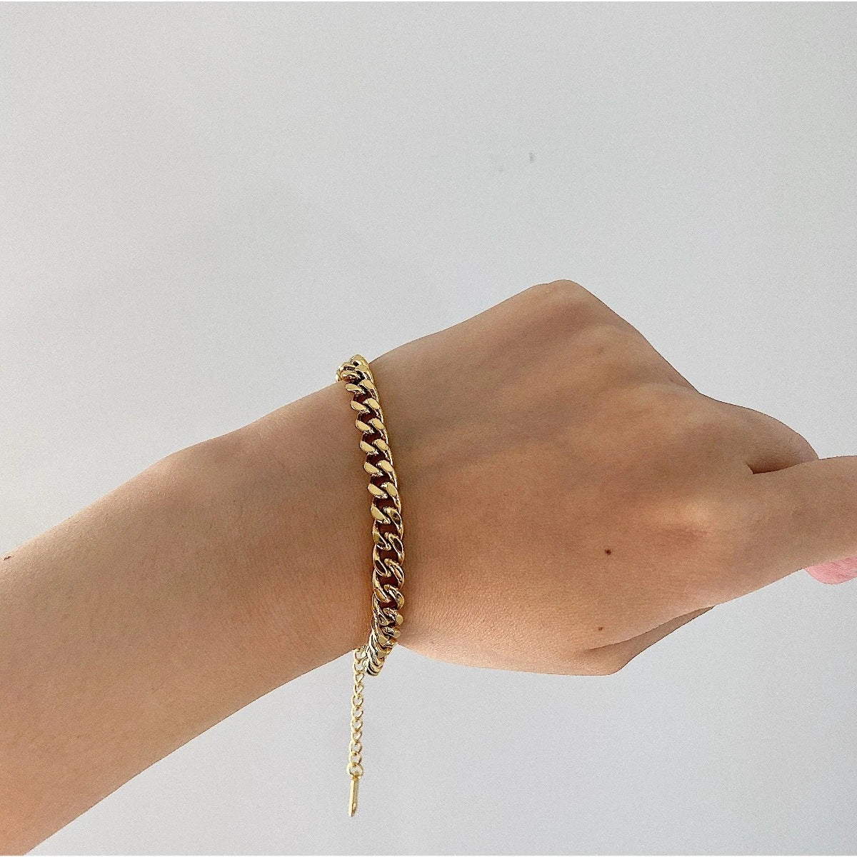 Stainless Steel Gold-plated Chain Bracelet