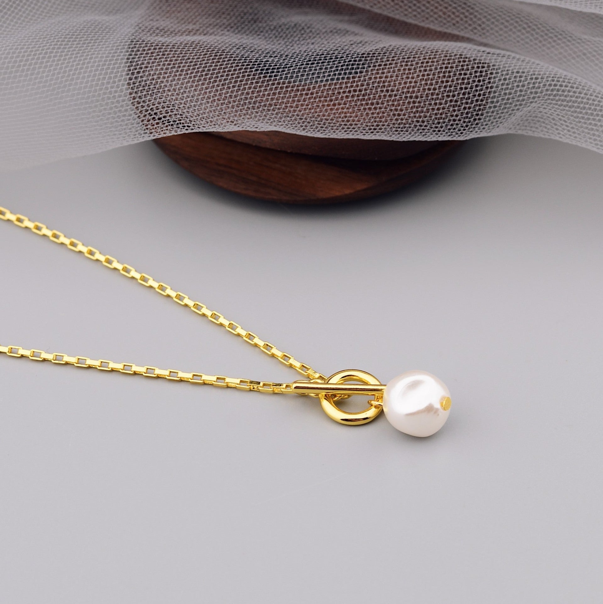 New Korean Minimalist Irregular-shaped Small Pearl Necklace
